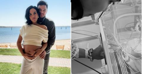 Image of Danielle Olivera shared a touching moment with son Aidan following his premature birth.