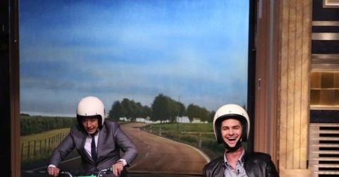 Jimmy Fallon and Andrew Garfield