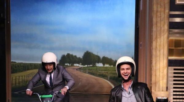 Jimmy Fallon and Andrew Garfield