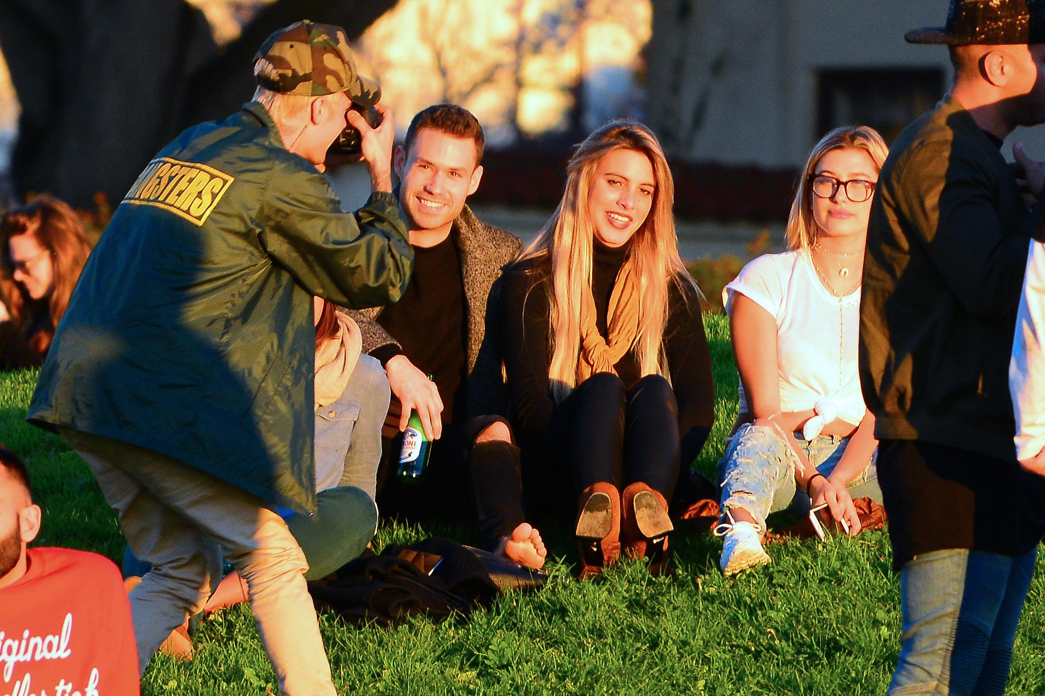 EXCLUSIVE: Justin Bieber and Hailey Baldwin drink and spotted in San Francisco park with friends