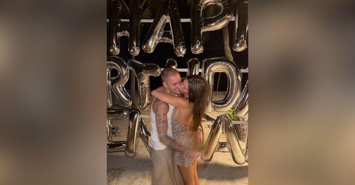 image of Justin and Hailey Bieber showed major PDA at Kendall Jenner’s birthday party.
