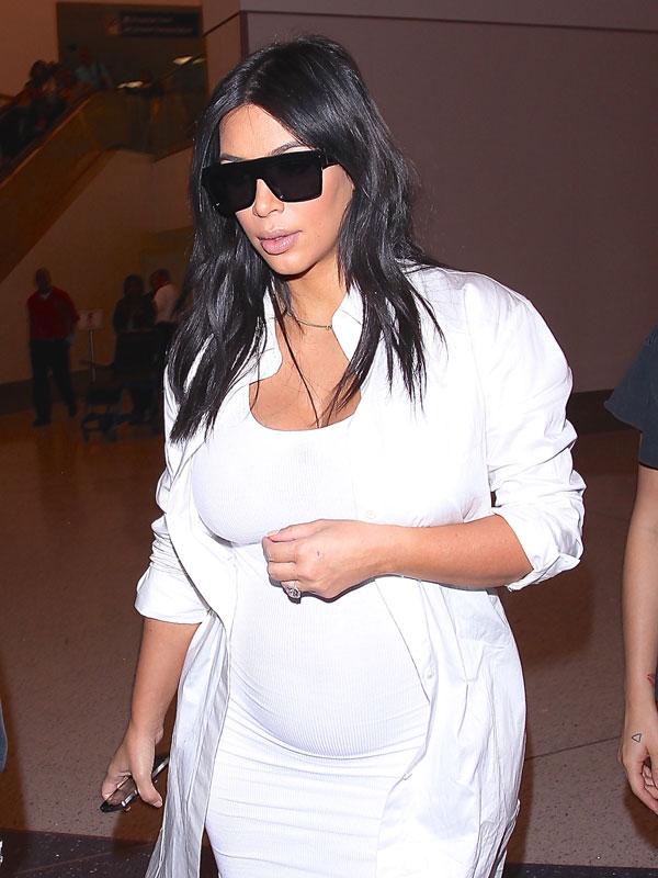 Kim kardashian naked pregnant nude baby bump