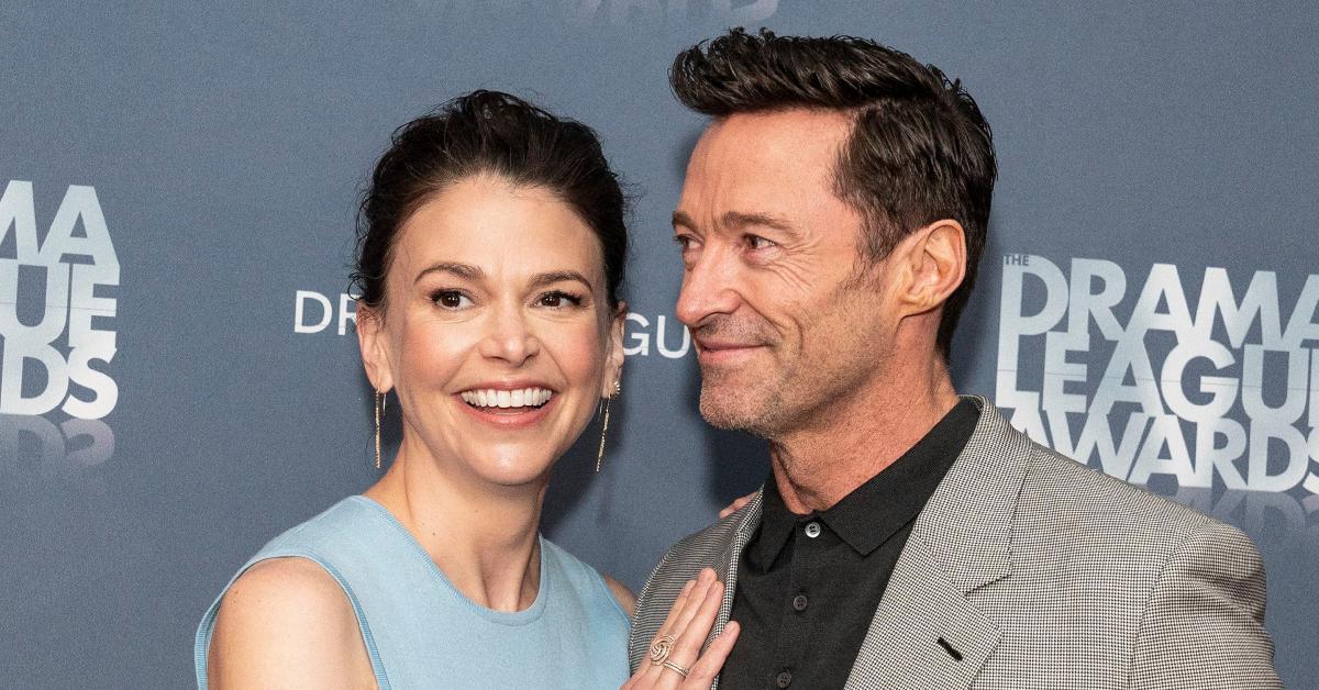 Photo of Sutton Foster and Hugh Jackman.