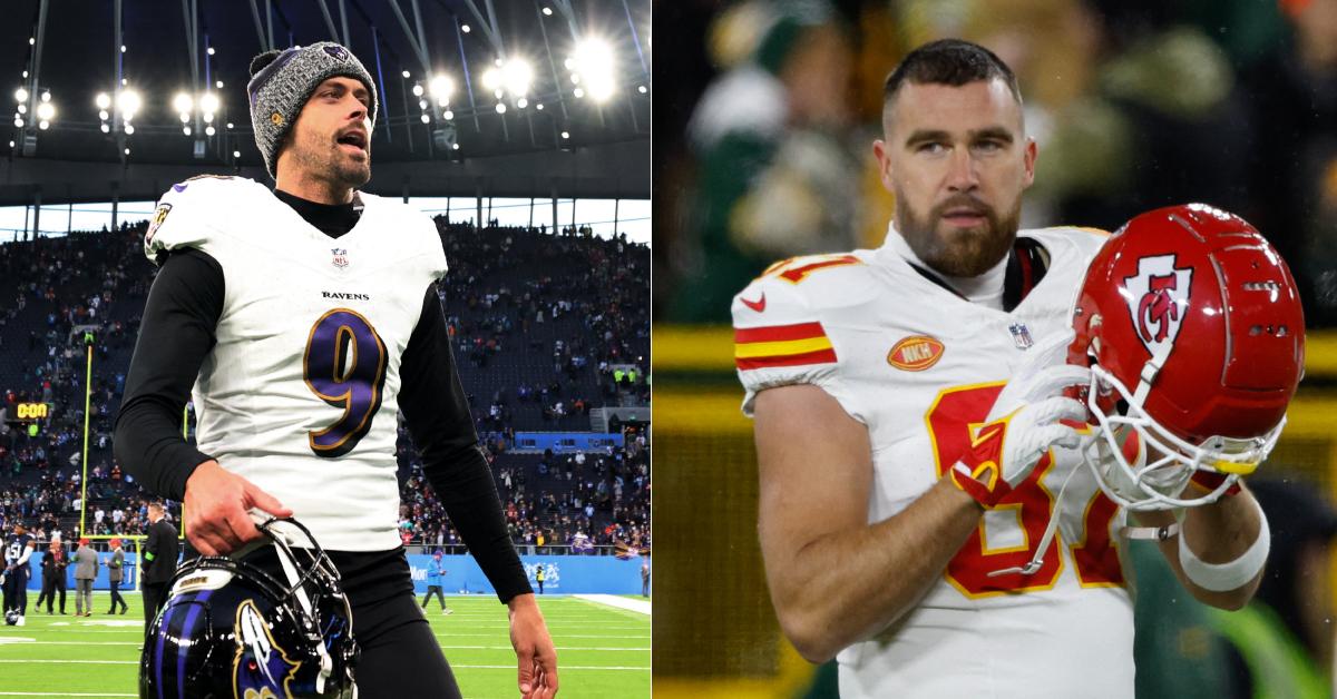 Travis Kelce Addresses Throwing Ravens Kicker Justin Tucker's Helmet