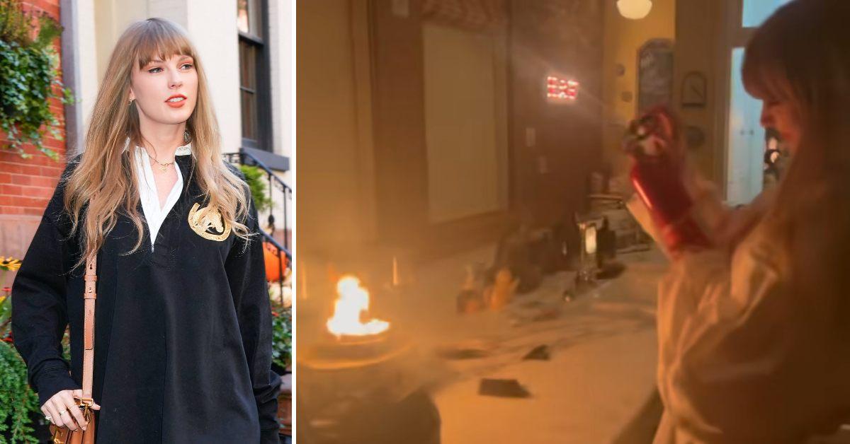 taylor swift extinguishes fire nyc kitchen gracie abrams watch