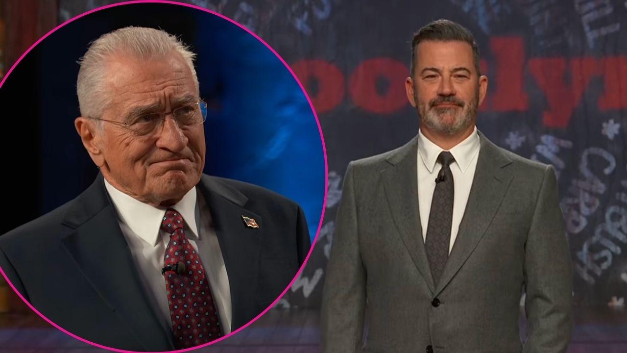 Composite photo of Robert De Niro and Jimmy Kimmel.