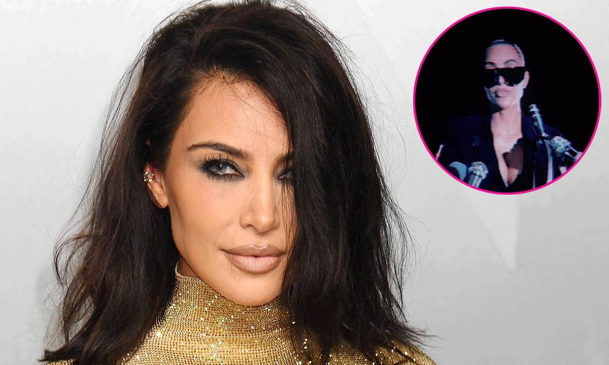 Image of Kim Kardashian played into her comedic side for a recent promotional video where she discusses all the 'work' she has done.