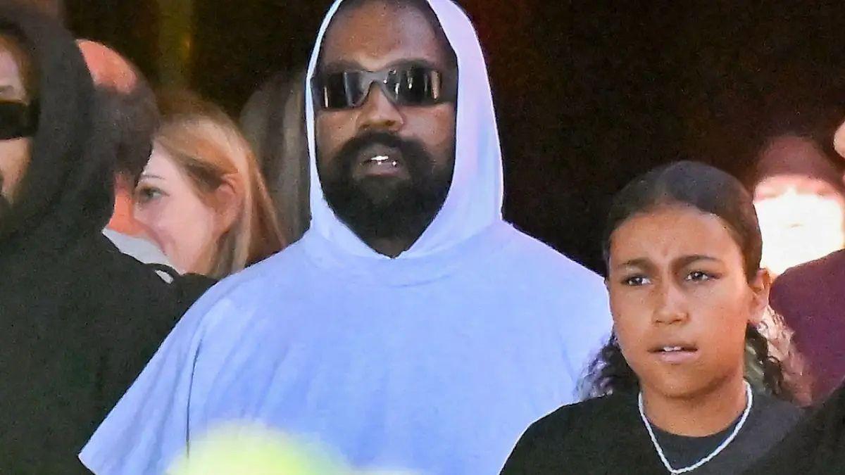 Photo of Kanye West and North West