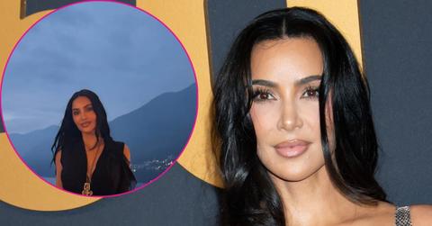 kim kardashian cleavage italy vacation