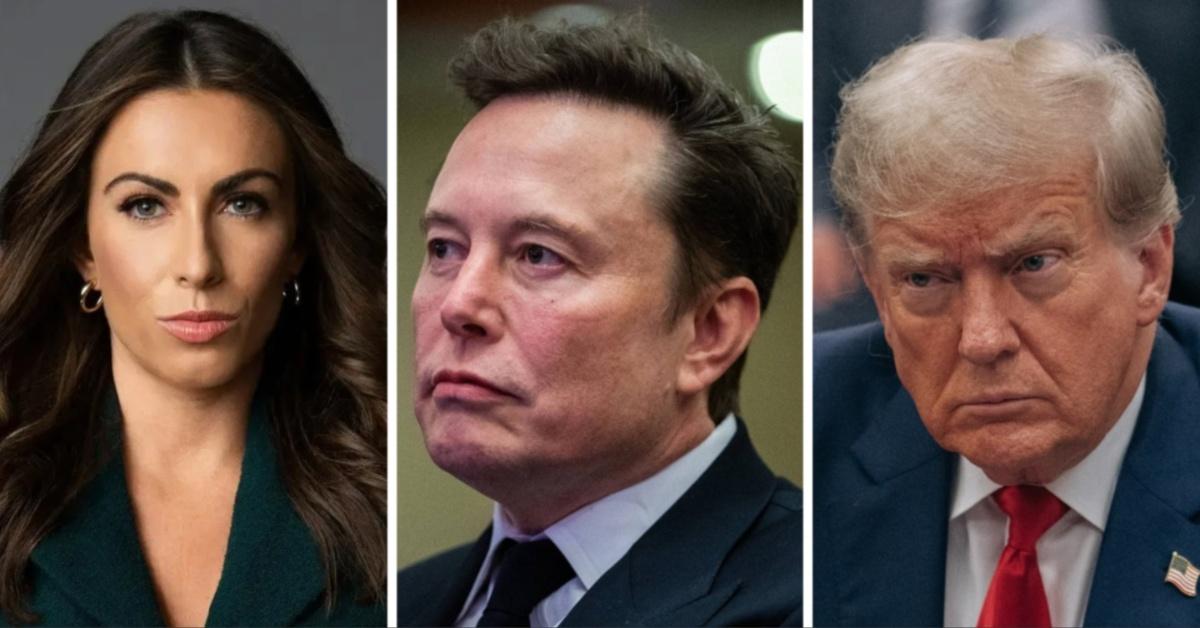 Split photos of Alyssa Farah Griffin, Elon Musk and Donald Trump