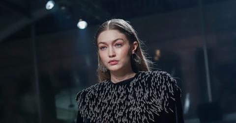 Gigi Hadid at Isabel Marant show as part of the Paris Fashion Week Womenswear Fall/Winter 2020/2021