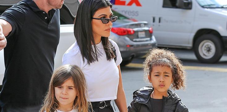 Kourtney kardashian brings penelope north west to art class pics