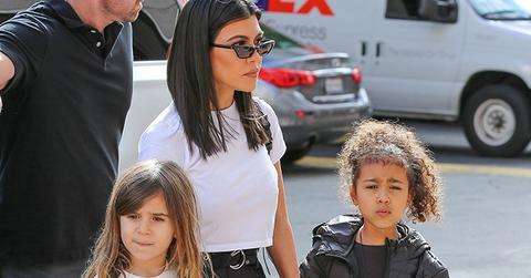 Kourtney kardashian brings penelope north west to art class pics