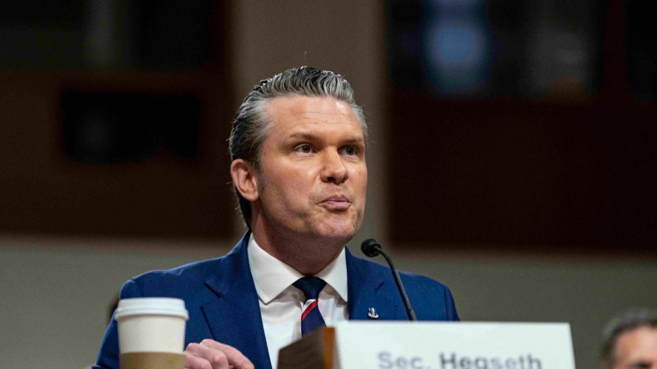 Image of Pete Hegseth had faced questions from lawmakers over billions of dollars in Pentagon spending connected to the Iran war.