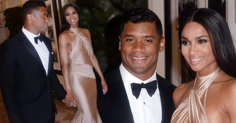 Ciara russell wilson hold hands whtie house state dinner