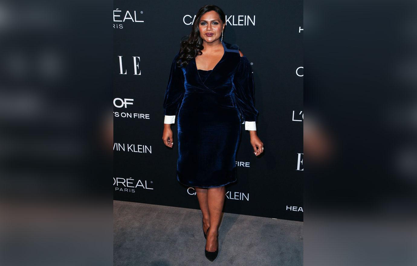 Mindy Kaling wearing Fendi attends the 25th Annual ELLE Women in Hollywood Celebration