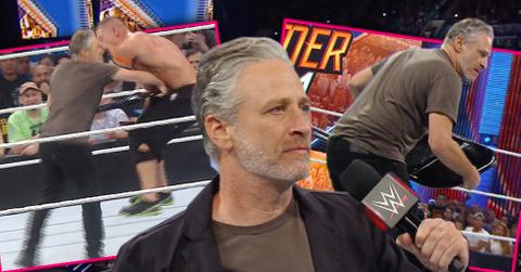 Jon stewart john cena monday night raw