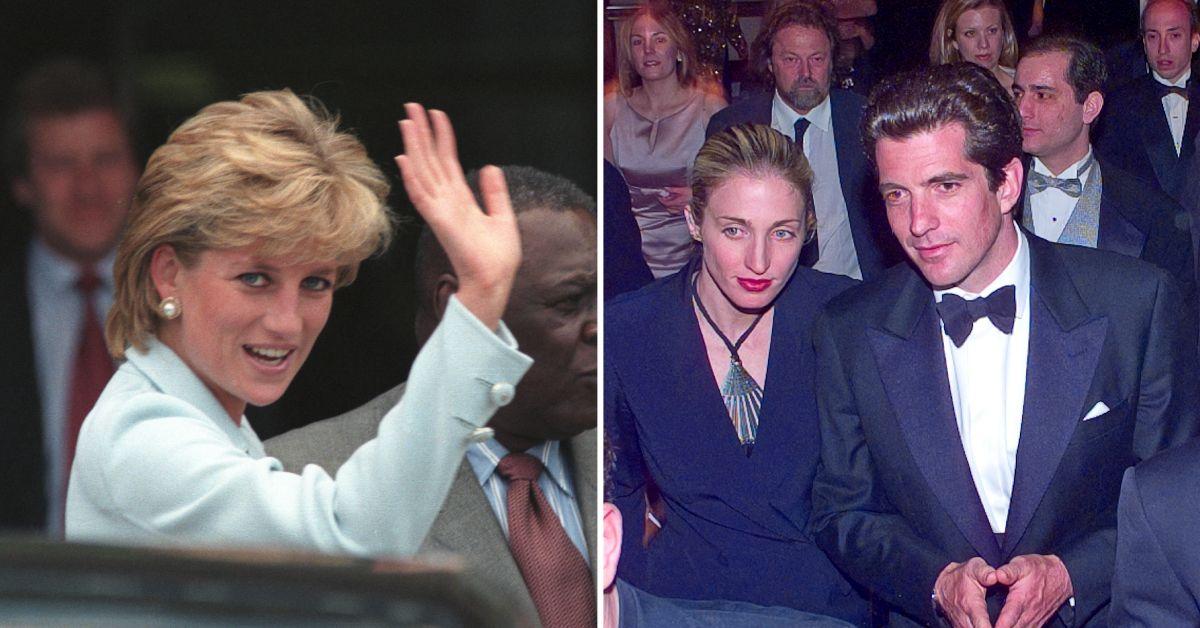 princess diana death caused jfk jr wife caroyln terrified dying