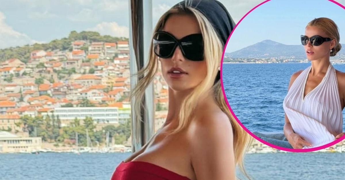 Brooks Nader Bares Her Nipples in See-Through White Shirt While Partying on a Yacht: Photos