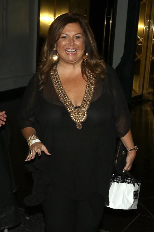 Abby Lee Miller leaves OK Magazine&#8217;s Pre Grammy Party at Avalon