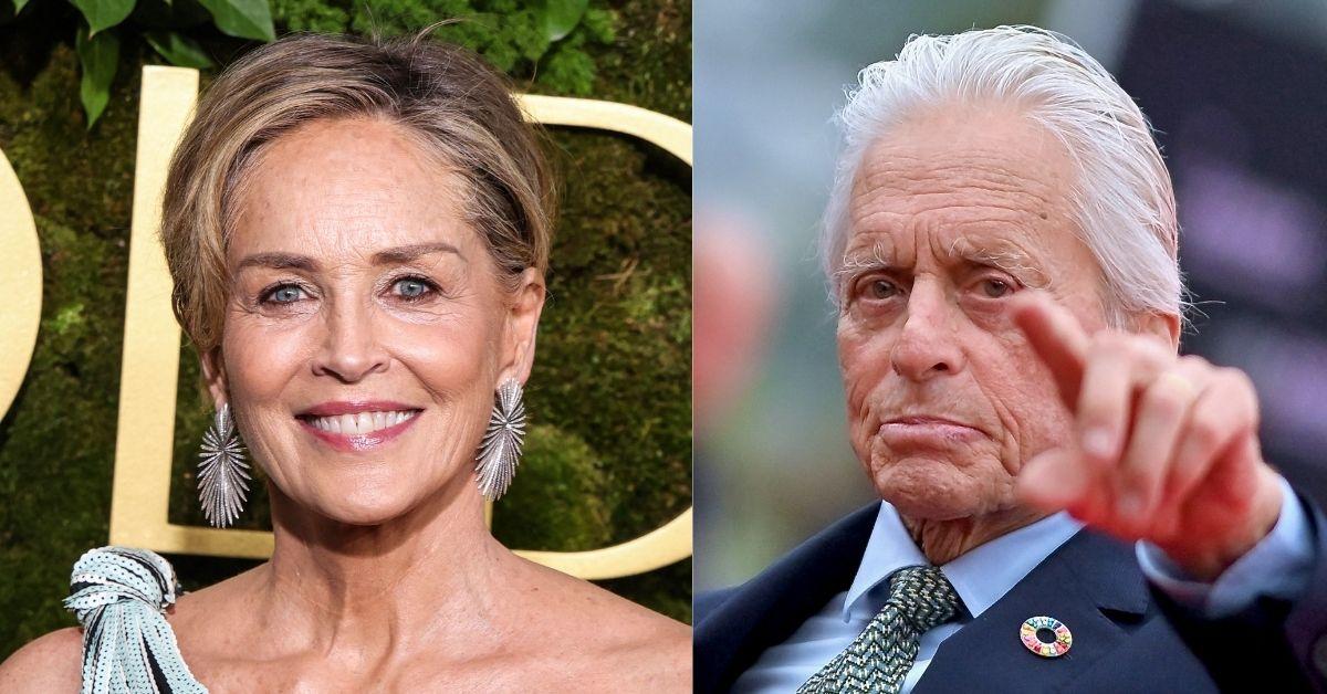 Composite Photos of Sharon Stone and Michael Douglas