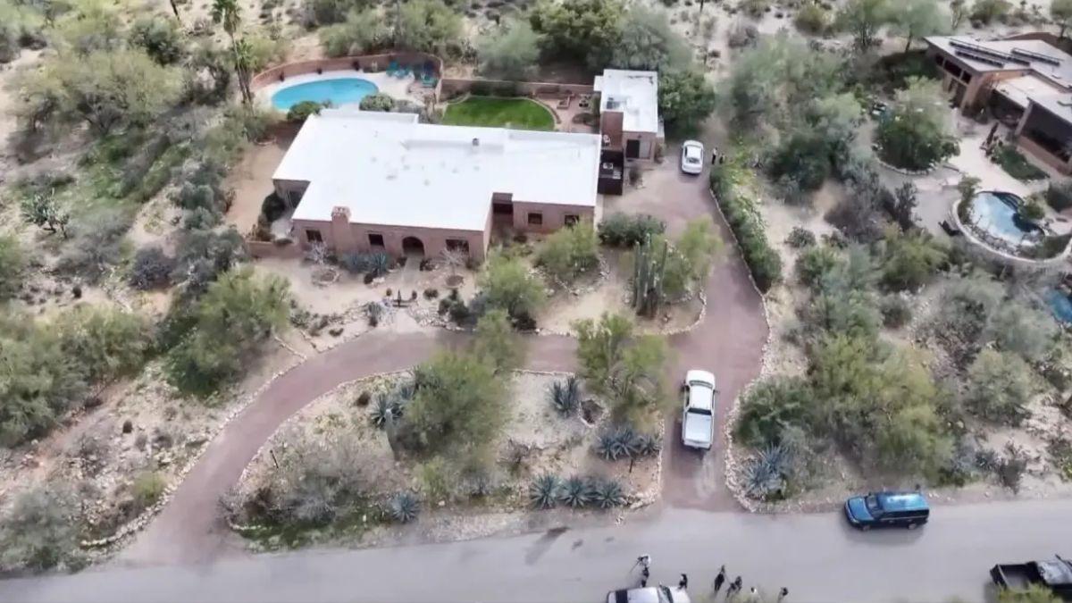 image of Nancy Guthrie's home was declared a crime scene shortly after her disappearance.