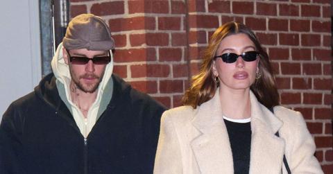 Photo of Justin and Hailey Bieber.