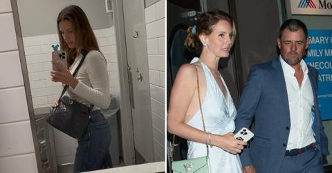 Selfie of Lana Del Rey and a photo of Lana Del Rey with husband Jeremy Dufrene.