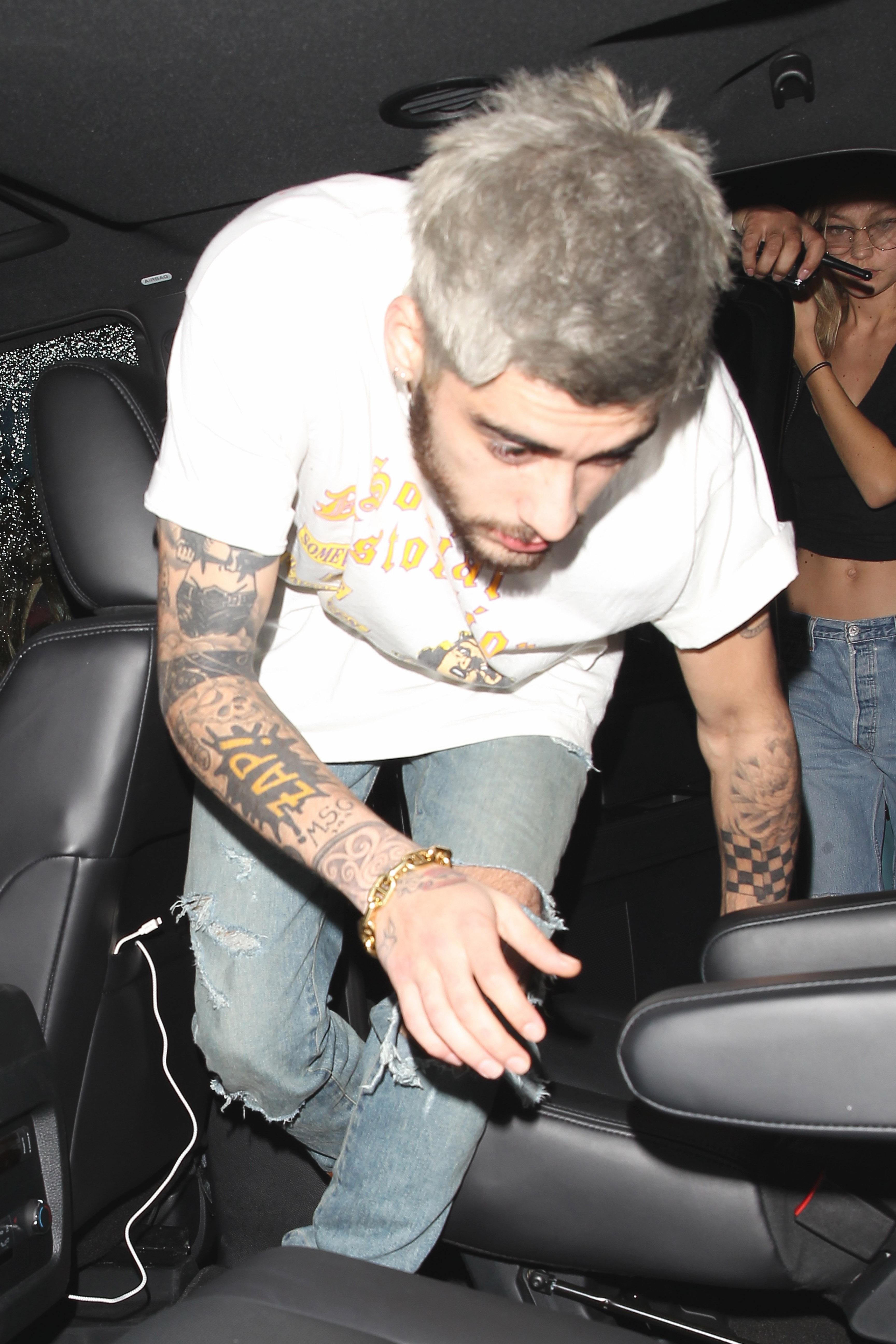 *EXCLUSIVE* Zayn Malik and Gigi Hadid leave a date night at Nice Guy