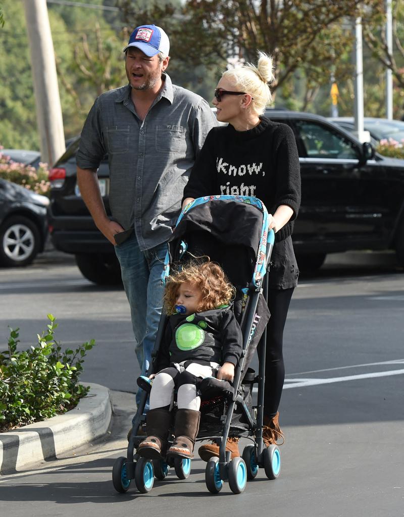 Gwen Stefani and Blake Sheldon with Apollo