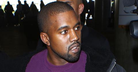 Kanye West Departing On A Flight At LAX