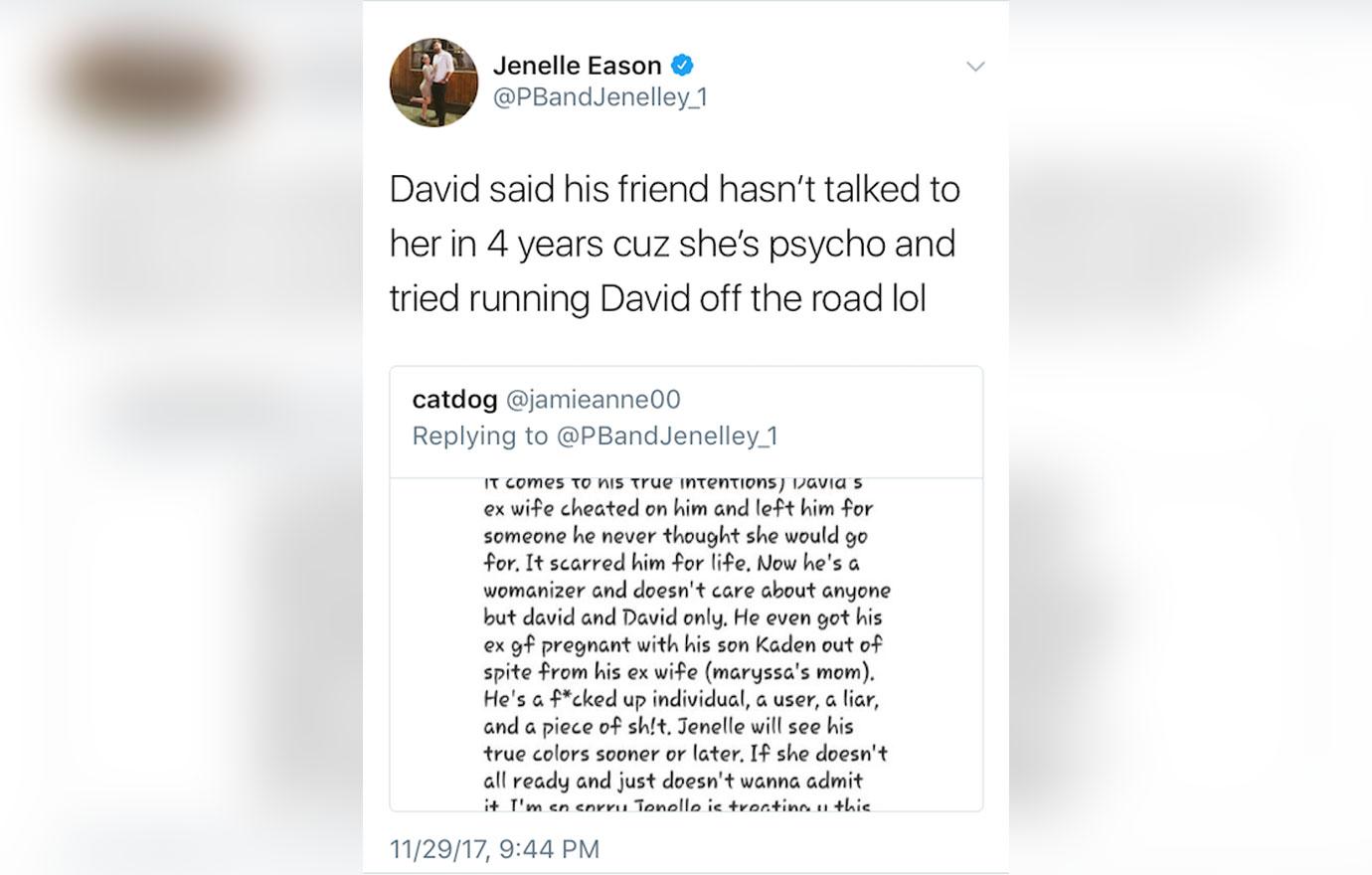 jenelle evans slams fan david eason using her 05