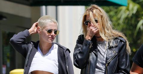 EXCLUSIVE: Braless on her birthday, Kristen Stewart celebrates her 27th with girlfriend Stella Maxwell.