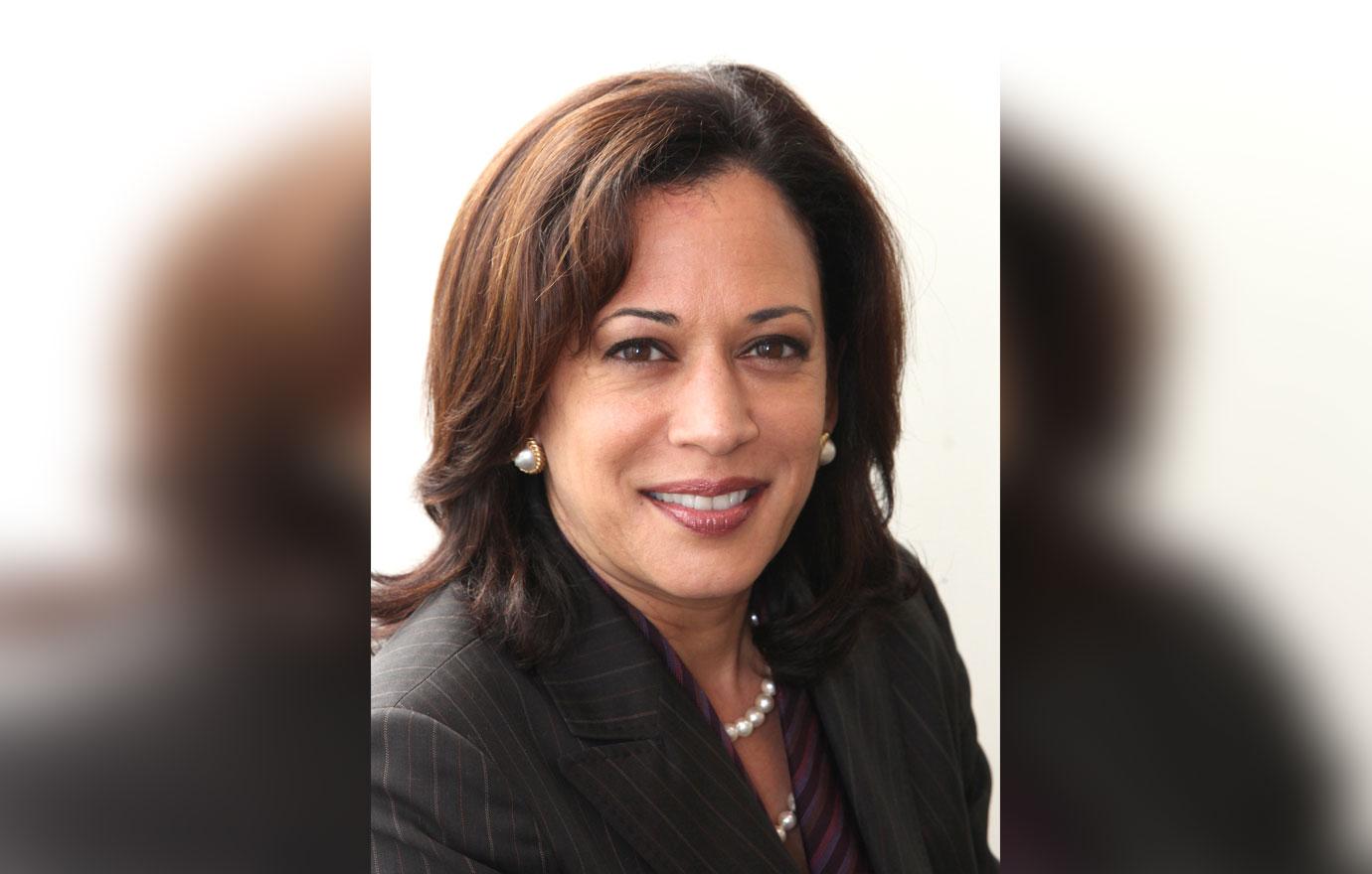 This photo shows San Francisco District Attorney Kamala Harris who is running for the Democratic nomination for President