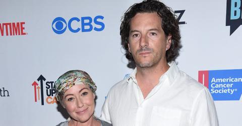 Photo of Shannen Doherty and Kurt Iswarienko.