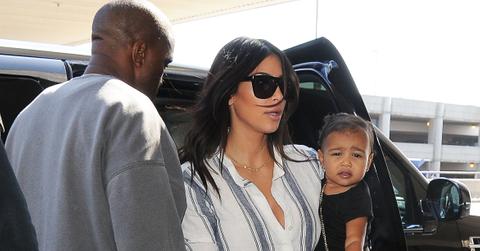 Kim Kardashian and Kanye West depart LA with daughter North
