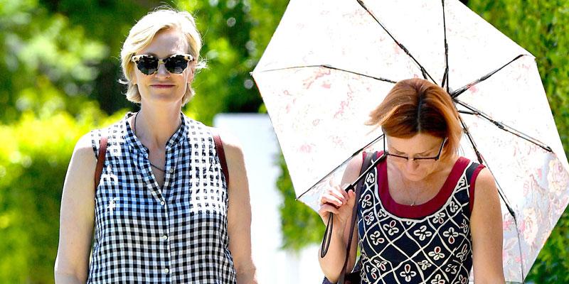 jane lynch and jennifer cheyene umbrella