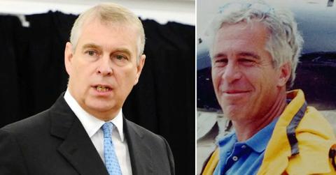 photo of Prince Andrew; Jeffrey Epstein.