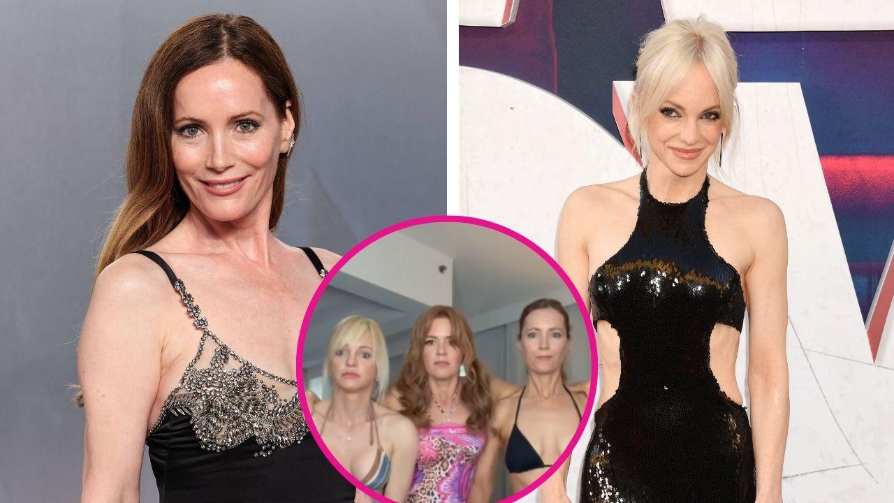 Image of Anna Faris and Leslie Mann were joined by their costars for the silly video.