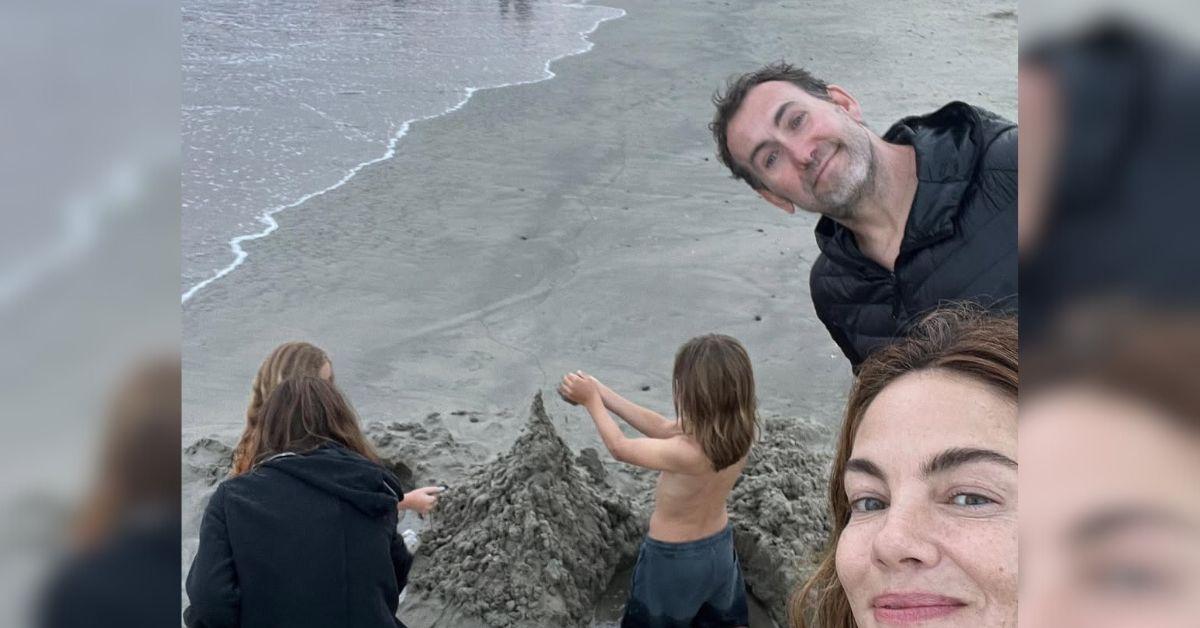 Photo of Michelle Monaghan, Peter White and Their Children