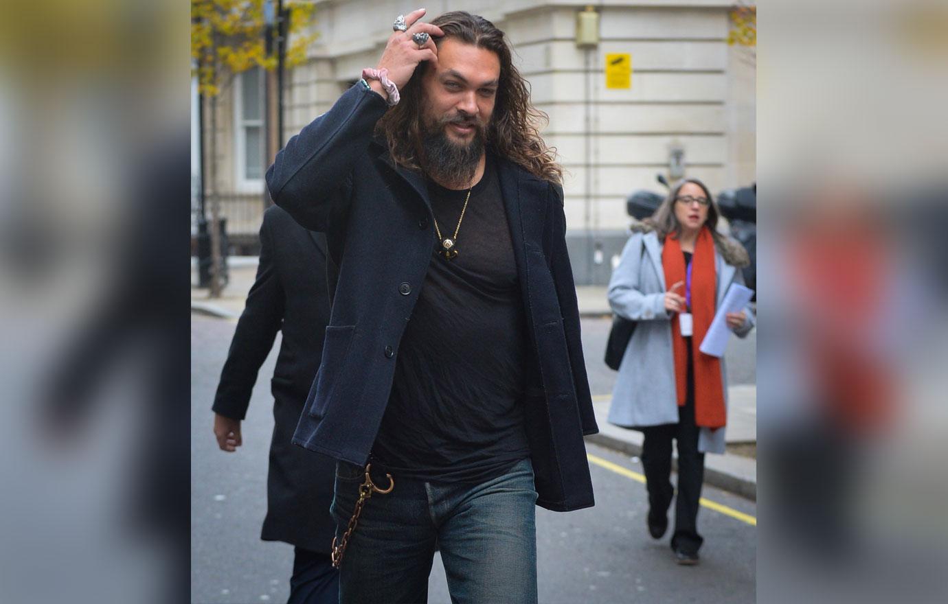 Jason Momoa at BBC TV centre promoting his new film Aquaman  in London, Englandd 27 November 2018