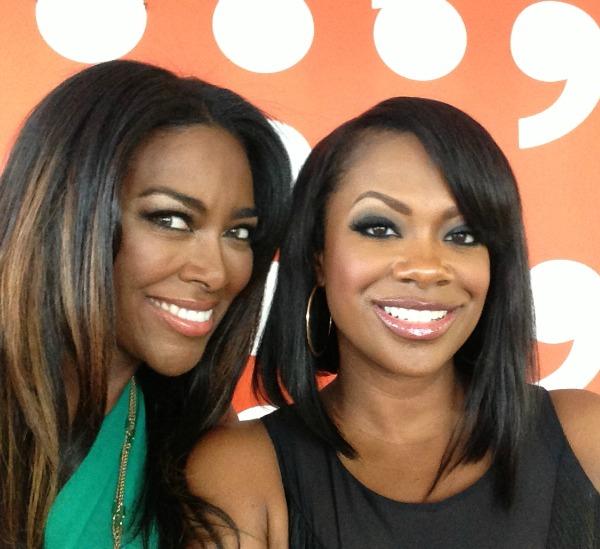 Kenya Moore and Kandi Burruss of RHOA