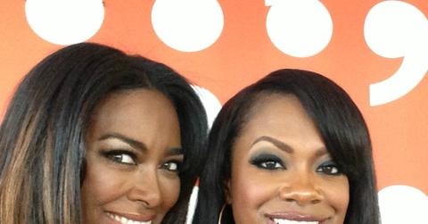 Kenya Moore and Kandi Burruss of RHOA