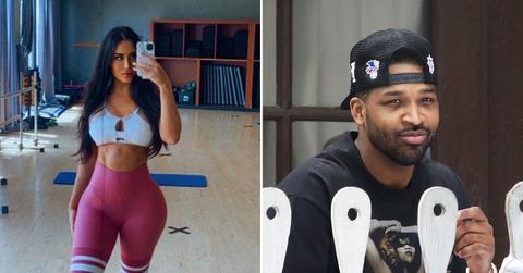 maralee nichols flaunts figure weeks birth tristan thompson third baby