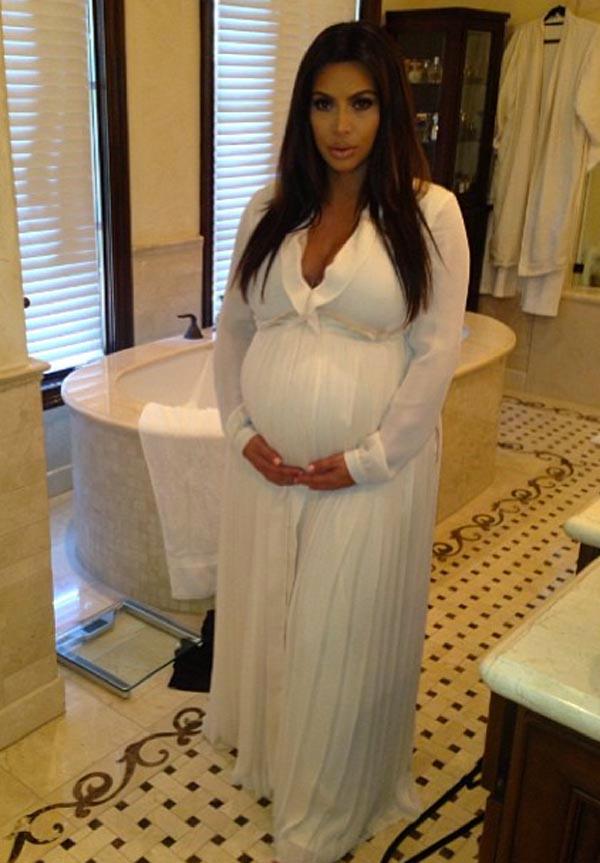 Kim kardashian pregnancy weight