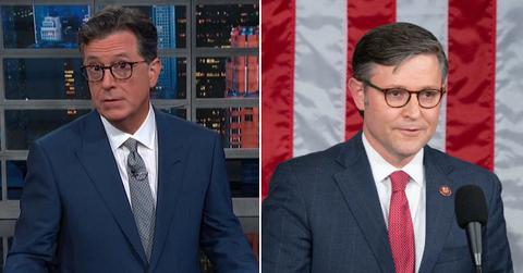 stephencolbert trolls mike johnson pp