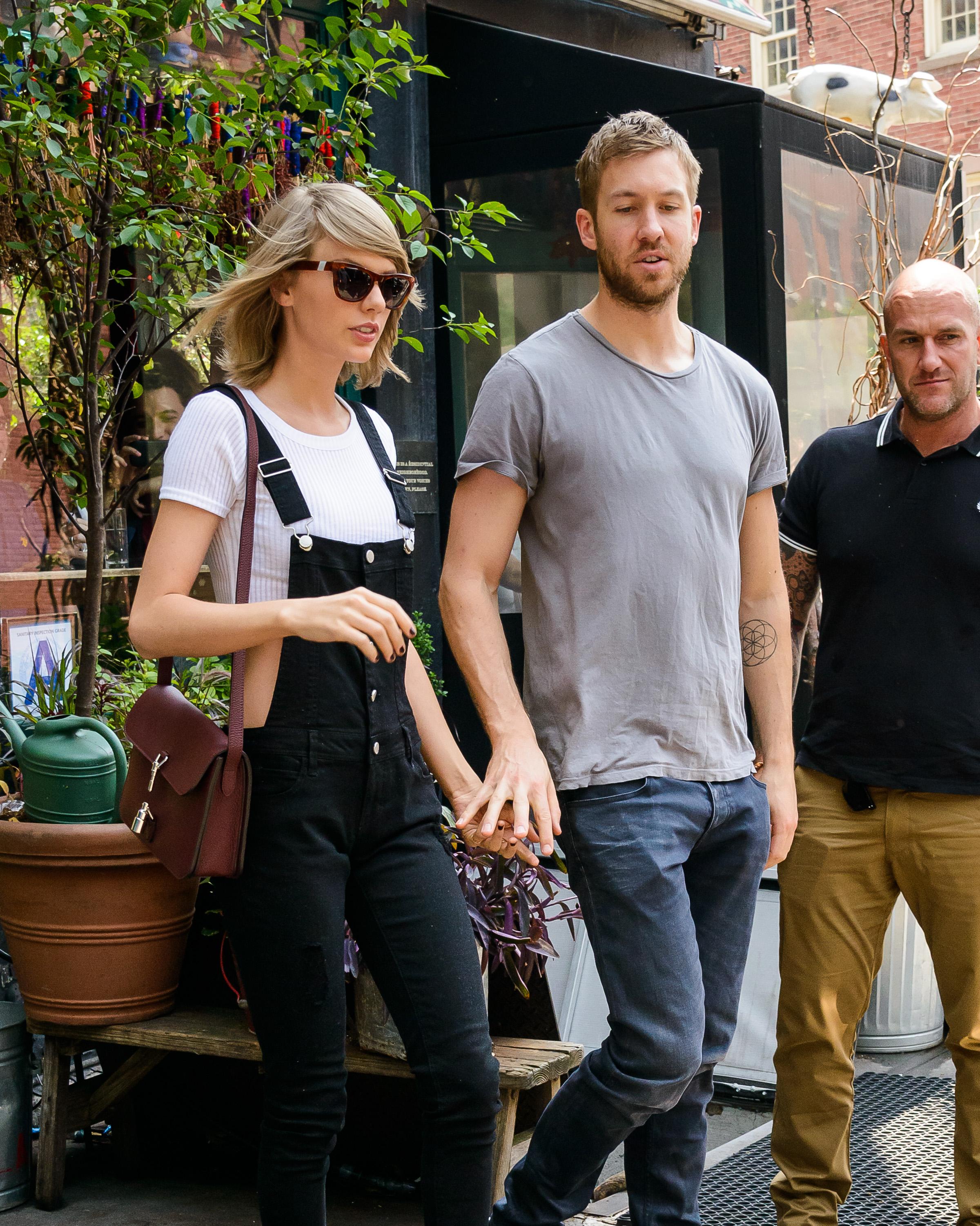 Taylor Swift and Calvin Harris have lunch at the Spotted Pig