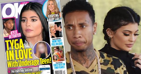 tyga texting teenager