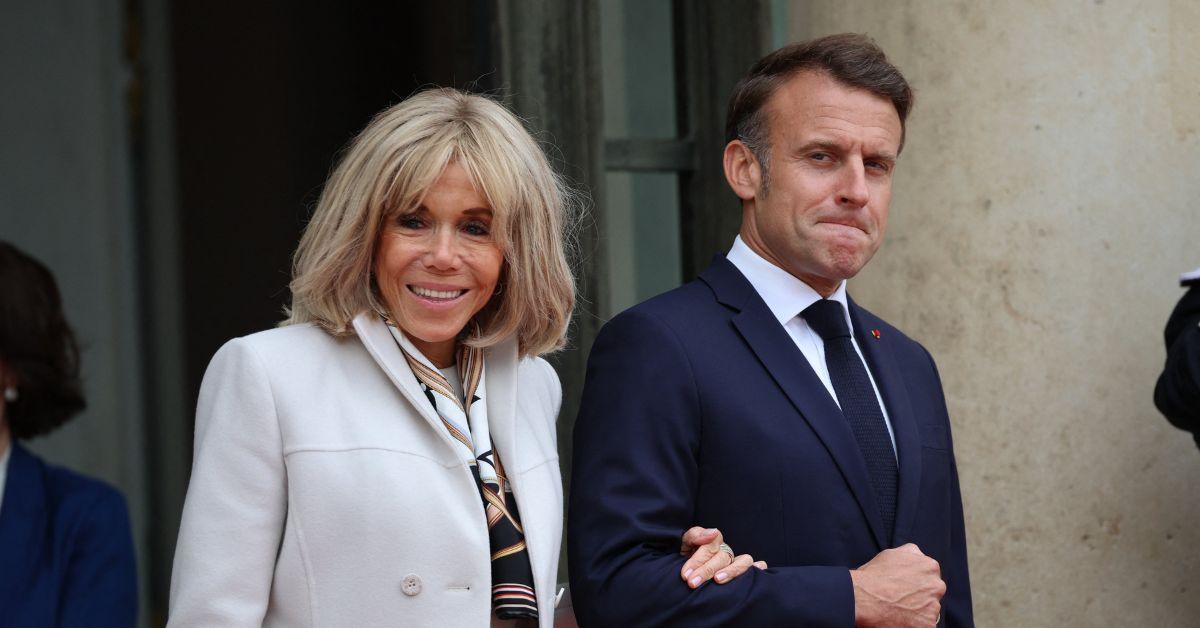 Photo of Brigitte Macron and Emmanuel Macron