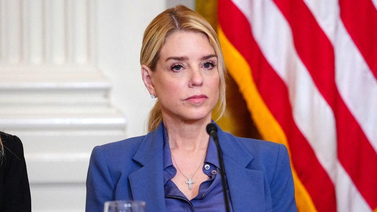 image of Pam Bondi is 'kicking' cancer's 'a--,' said Katie Miller.